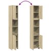 vidaXL Bathroom Cabinet Sonoma Oak Engineered Wood Standard