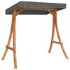 vidaXL Swing Frame Teak finish with Anthracite roof Bent wood, polyester