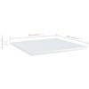 vidaXL Shelf Set of 4 High gloss white Engineered Wood 16x16 in