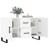 vidaXL Sideboard White Engineered wood, metal 39.4 in Sideboard