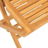 vidaXL Garden Dining Set Brown Solid Teak Wood Medium Foldable