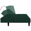 vidaXL Sofa Bed Dark Green Velvet (100% polyester), wood, plastic Compact