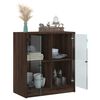 vidaXL Side Cabinet Brown Oak Engineered Wood Standard Side Cabinet