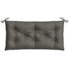 vidaXL Garden Bench Cushion Melange Dark Grey 100% Polyester