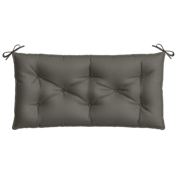 vidaXL Garden Bench Cushion Melange Dark Grey 100% Polyester