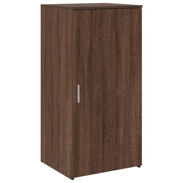 vidaXL Storage Cabinet Brown Oak Engineered Wood Medium Storage