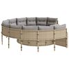 vidaXL Patio Sofa Beige