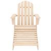 vidaXL Garden Chair Natural Wood Solid fir wood Standard Detachable