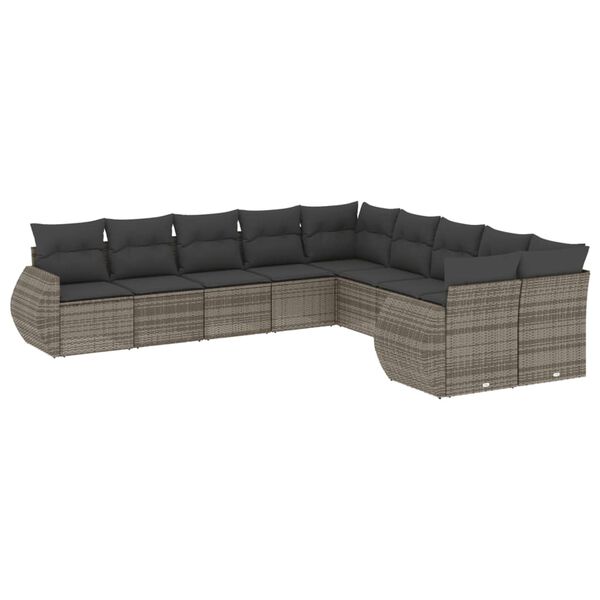 vidaXL Garden Sofa Set Grey