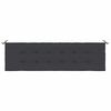 vidaXL Garden Bench Cushion Black Oxford fabric (100% polyester)
