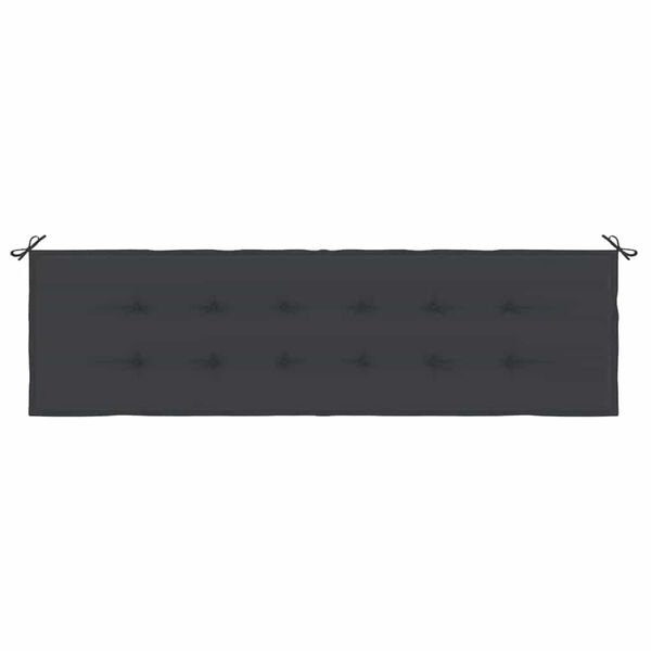 vidaXL Garden Bench Cushion Black Oxford fabric (100% polyester)