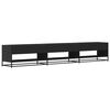 vidaXL TV Cabinet Black Engineered wood, metal Large TV Cabinet