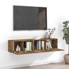 vidaXL TV Cabinet Set Set of 2 Smoked Oak Engineered wood Medium