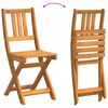 vidaXL Bistro Set Folding 3 pcs Oil Natural Solid Acacia Wood