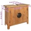 vidaXL Bathroom Furniture Set Natural wood Solid pine wood Medium