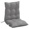 vidaXL Lowback Chair Cushion Set of 4 Gray Oxford fabric (100% polyester)