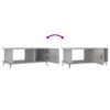 vidaXL Coffee Table Concrete Grey Engineered Wood, Iron