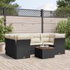 vidaXL Garden Sofa Set Black