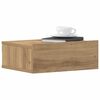 vidaXL Floating Nightstand Set of 2 Artisan Oak Engineered Wood Compact