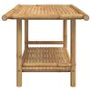 vidaXL Coffee Table Natural Bamboo Bamboo 35.4 x 19.7 x 17.7 in
