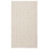 vidaXL Rug Cream Polypropylene (100% PP) 23.6 x 43.3 in Durable Rug