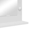 vidaXL Vanity Mirror with Mirror White 23.62 x 17.72 x 7.09 in