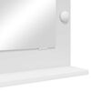 vidaXL Vanity Mirror with Mirror White 27.56 x 19.69 x 7.09 in