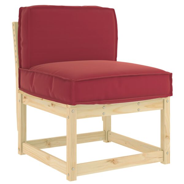 vidaXL Pallet Cushion for Backrest Wine Red 23.6" x 15.7" x 4.7