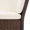 vidaXL Garden Lounge Set Brown, Cream White