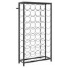 vidaXL Wine Rack for 45 Bottles Black 21.3"x7.1"x39.4" Wrought Iron