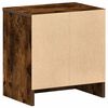 vidaXL Bedside Cabinet Set of 2 Smoked Oak Engineered wood