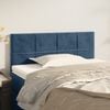 vidaXL Headboard Dark Blue 35.4"x2"x30.7"/34.6" Velvet