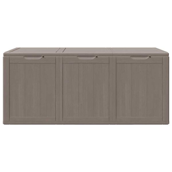 vidaXL Storage Box Brown Polypropylene with rattan look Large