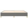 vidaXL Bed Frame Dark Gray 100% polyester fabric, plywood, engineered wood