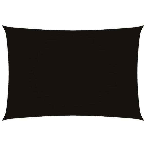 vidaXL Sunshade Sail Oxford Fabric Rectangular 9.8x16.4' Black
