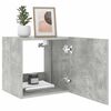 vidaXL TV Wall Cabinet Concrete gray Engineered wood Small