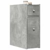 vidaXL Narrow Bathroom Cupboard Concrete grey Engineered wood Narrow