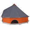 vidaXL Family Tent Tipi 12-Person Gray and Orange Waterproof
