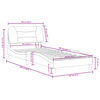 vidaXL Bed Frame White and Black