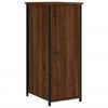 vidaXL Bedside Cabinet Set of 2 Brown Oak Engineered Wood, Iron Medium
