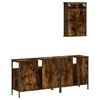 vidaXL Bathroom Furniture Set Smoked Oak