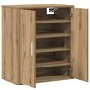 vidaXL Shoe Cabinet Artisan Oak Engineered Wood Medium Shoe Cabinet