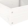 vidaXL Patio Planter 4-Tier 41.7x41.1x14.2" White Solid Wood Pine