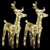 vidaXL Christmas Reindeer Set of 2 Warm white Acrylic Medium