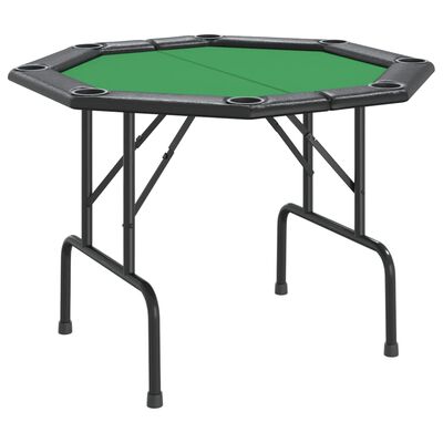 vidaXL 8-Player Folding Poker Table Green 42.5"x42.5"x29.5"