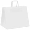 vidaXL Paper Bags 50 pcs with Handles White 32x22x24 cm