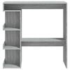 vidaXL Bar Table Grey Sonoma Engineered wood 39.4 x 19.7 in Bar Table