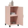 vidaXL Sideboard Pink Cold-rolled steel 14.2x15.4x28.3 in Modern