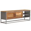 vidaXL TV Cabinet Recycled Teak Recycled Teak and Steel Medium