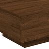 vidaXL Coffee Table Brown Oak Engineered Wood 21.7 in x 21.7 in x 12.2 in